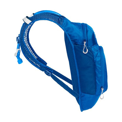 CamelBak Mini M.U.L.E. Kids Hydration Backpack, Lightweight Trail and Bike Pack with 50oz Reservoir - color: Blue