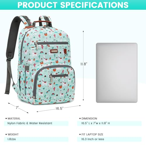 Diaper Bag Backpack, Large Baby Nappy Bags with Portable Changing Pad for Boys and GirlsMultifunction Travel Baby Bag for Moms Dads, Shower Gifts Waterproof and Stylish - color: Green