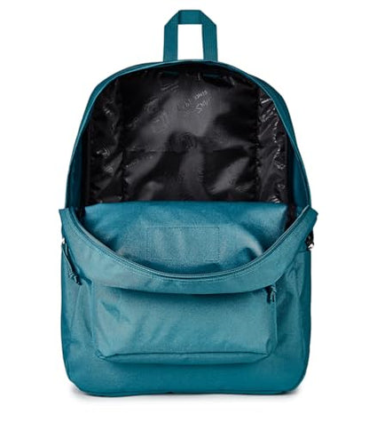 JanSport SuperBreak One Backpack - Durable, Lightweight Bag with 1 Main Compartment, Front Utility Pocket with Built-in Organizer, Premium Backpack, Emerald Pool - color: Emerald Pool