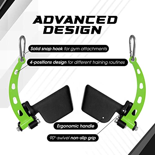 Yes4All Neutral Paddle Grip LAT Pull Down Bar, Range of Motion Spreader Handle Cable Attachments - color: Paddle Grip - Press Down Attachment