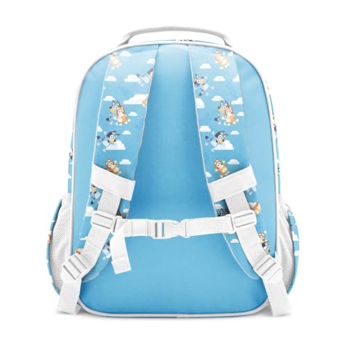 Simple Modern Medium Bluey Toddler Backpack for School Girls and Boys | Kindergarten Elementary Kids Backpack | Fletcher Collection | Kids - 15" tall | Bluey Sky - color: Bluey: Sky, style: Kids Medium