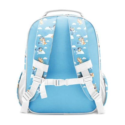 Simple Modern Medium Bluey Toddler Backpack for School Girls and Boys | Kindergarten Elementary Kids Backpack | Fletcher Collection | Kids - 15" tall | Bluey Sky - color: Bluey: Sky, style: Kids Medium