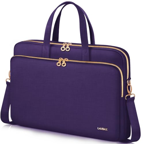 Laptop Bag Case for Women Men Messenger Briefcase Bag, 15.6 16 Inch - color: Violet, size: 15.6 inch