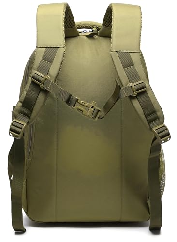 Wotony Military tactical backpack Laser-Cut MOLLE Webbing, backpack for men small tactical assault bag (Khaki, 18.5 inch) - color: Khaki, size: 18.5 inch