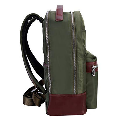 McKlein Parker, 15" Backpack Laptop Briefcase, Laptop & Tablet, Travel Business Backpack & Cross-Body, Dual Compartment Laptop/Computer & Tablet Backpack Bag Case - color: Green