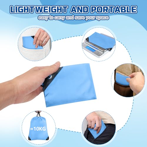 Grneric Drawstring Backpack Bulk 70Pcs String Backpack Drawstring Bags Cinch Bag Sackpack for Men Women Gym(Sky Blue) - color: Sky Blue