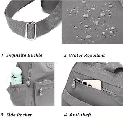 Mini Backpack Purse for Women, Stylish Daypack Shoulder Bag, Small Lightweight Daypack for Work Travle College (A- Light Grey) - color: A- Light Grey
