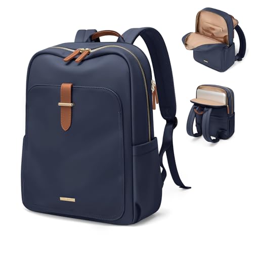 Laptop Backpack for Women,Casual Work Business Backpacks Purse Carry on Travel Backpack,14 Inch,Navy Blue - color: A-navy Blue, size: 14 Inch