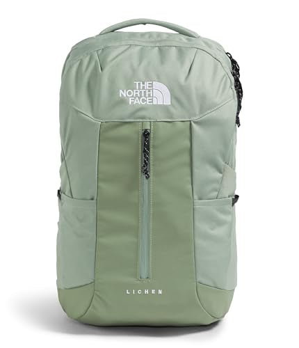 The North Face Lichen Daypack - Everyday Commuter Backpack, Laptop Sleeve, Water Bottle Pockets, Center Front Pouch, Bark Mist/Slate Moss, One Size - color: Bark Mist/Slate Moss