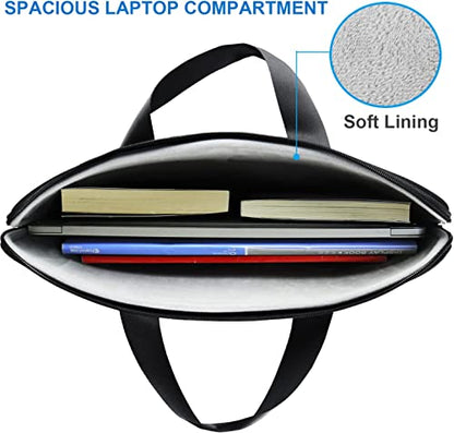 Laptop Case 17.3 Inch, Slim Water Resistant Laptop Sleeve Shockproof Protective Computer Cover Carrying Bag for 17" HP Asus Acer Dell Lenovo Notebook, (Black) - color: Black, size: 17 Inch