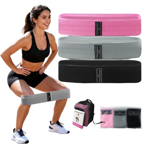 3 PCS Resistances Bands, Yoga Fitness Elastic Resistances Bands Set, Workout for Booty Legs, Elastic Pilates Flexbands - color: 3-pack (1 rose red + 1 gray + 1 black)