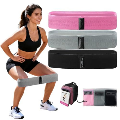 3 PCS Resistances Bands, Yoga Fitness Elastic Resistances Bands Set, Workout for Booty Legs, Elastic Pilates Flexbands - color: 3-pack (1 rose red + 1 gray + 1 black)