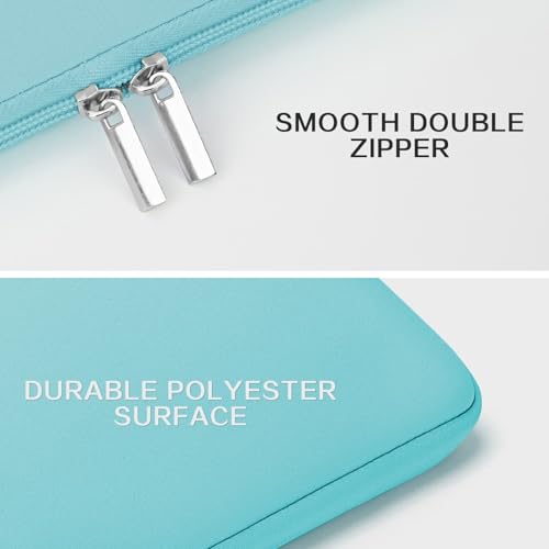 RAINYEAR Laptop Sleeve Case Compatible with 13.3 Inch Notebook Computer Chromebook 14" MacBook Pro/Max M1 M2 M3 M4 M5 Protective Cover Soft Bag with Front Pocket & Accessories Pouch (Blue) - color: Blue, size: 13"-13.3"