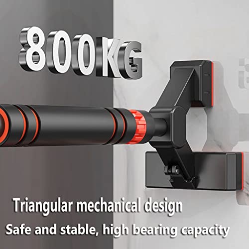 Chin Up Bar Portable Door Frame Pull-up bar, with Kids Swing and Gymnastics Ring, no Screw Wall-Mounted Steel Fitness Horizontal bar (Size : 103-135cm/40.6-53.1") - size: 103-135cm/40.6-53.1"