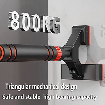 Chin Up Bar Portable Door Frame Pull-up bar, with Kids Swing and Gymnastics Ring, no Screw Wall-Mounted Steel Fitness Horizontal bar (Size : 103-135cm/40.6-53.1") - size: 103-135cm/40.6-53.1"