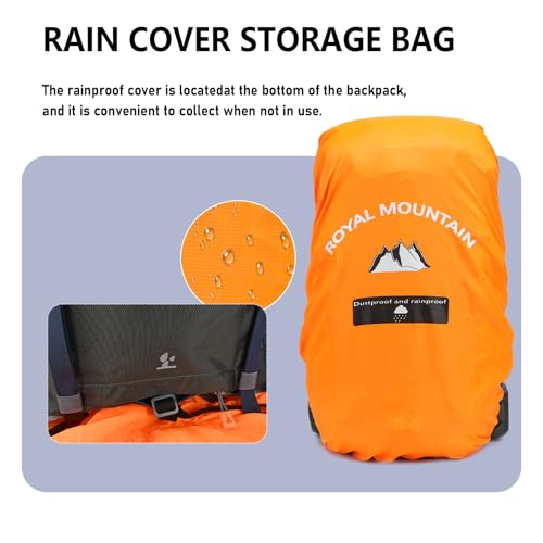 35L Hiking Backpack for Women men,Waterproof Camping Outdoor Backpacking Backpack for Travel lightweight Hiking Trekking Daypack - color: Blue