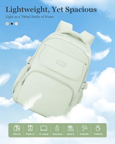 Aesthetic College Backpacks For Women Men,Waterproof High School Back pack,Kawaii Backpack For Teens Girls Boys,Student Latop Travel Backpack(Mint Green) - color: A3-mintgreen