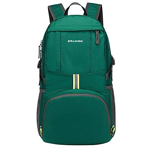 35L Lightweight Packable Backpack Waterproof Durable Hiking Travel Backpack Daypack - color: Green