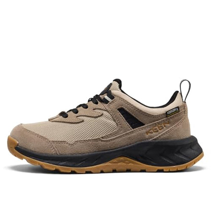 KEEN Kids Hightrail Waterproof Hiking Shoes (Little Kid/Big Kid) - color: Brindle/Oak Buff, size: 4 Big Kid