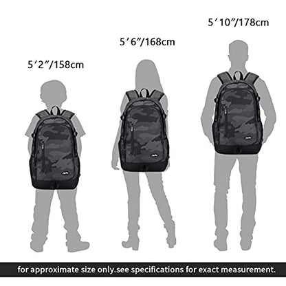 rickyh style School Backpack Travel Bag for Men & Women Lightweight College Back Pack with Laptop Compartmen - color: 01shui