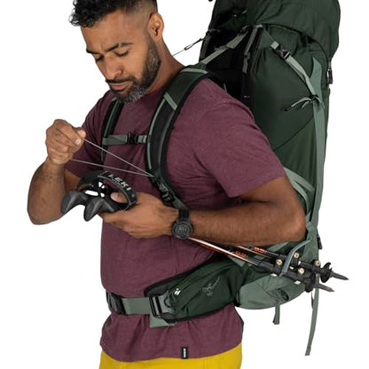 Osprey Talon 44L Men's Lightweight Hiking Backpack - Daypack for Travel & Camping, Black/Coal Grey, L/XL - color: Black/Coal Grey, size: Large-X-Large