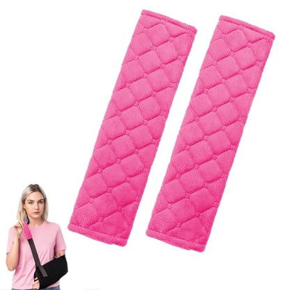2 Pcs Strap Cushion for Arm Sling Shoulder Strap Covers Brace Carry Strap Pillow Arm Elbow Wrist Injury Support Strap Pad to Release Stress to Your Neck and Shoulder (Rose Red) - color: rose red