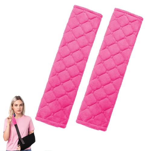 2 Pcs Strap Cushion for Arm Sling Shoulder Strap Covers Brace Carry Strap Pillow Arm Elbow Wrist Injury Support Strap Pad to Release Stress to Your Neck and Shoulder (Rose Red) - color: rose red