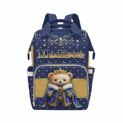 Newcos Custom Name Diaper Bags, Personalized Mommy Backpack Bag for Mom Women, Customized Monogram Tote Baby Diaper with Water Bottle for Newborn Wife Dad Birthday Mothers Day Blue - color: Patten 20
