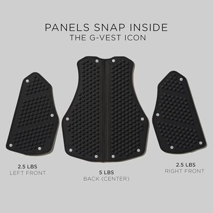 OMORPHO Men’s 20 lb G-Vest Icon Bundle, adjusts from 10 lb to 20 lb in increments with included G-Pack weight panels, low-profile, fully adjustable, comfort fit. Great for walking, hiking, running and training. - color: Ocean