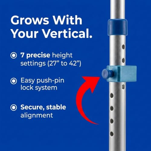 Amber Fight Gear Enhanced Training Agility Hurdles: Premium Self-Return Aluminum Set for Track, Field, Soccer, Football - Adjustable 27" to 42" - Versatile Performance Tools (Set of 3)