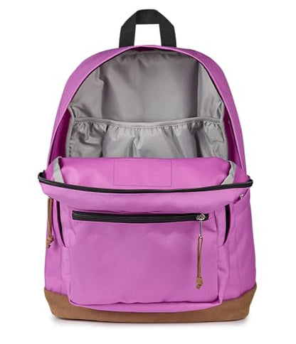 JanSport Right Pack Backpack - Durable Daypack with Padded 15 Laptop Sleeve, Spacious Main Compartment & Integrated Water Bottle Pocket - Digital Fuchsia - color: Digital Fuchsia