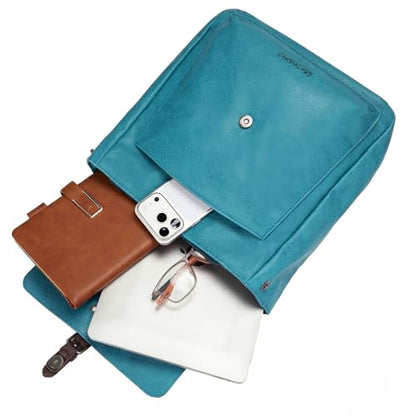 Montana West Backpack Purse for Women Casual Daypack Convertible Crossbody Backpack for Travel Work - color: Turquoise