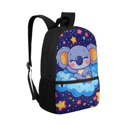 ZOUTAIRONG Boys Girls School Bags Insulated Water Bottle for Hot & Cold Drinks, Cartoon Koala Print Trendy Casual Backpack with Side Pockets - color: Cartoon Koala