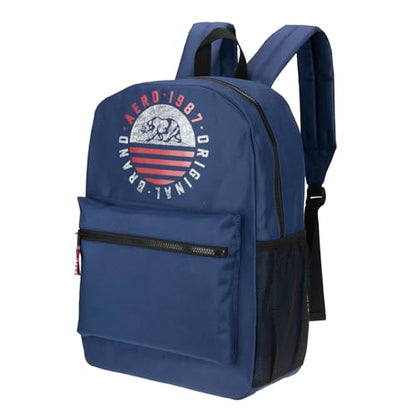 AEROPOSTALE Fieldtrip Unisex Backpack - AE Mens and Womens Bag for Everyday Use - Navy - color: Navy Bear