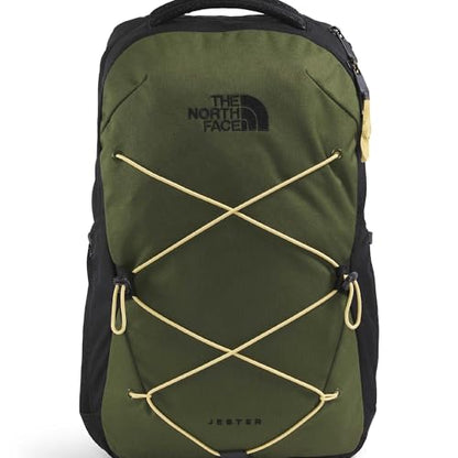 The North Face Jester Everyday Laptop Backpack - Commuter Daypack, Water Repellent, Laptop Sleeve - color: Woodland Green/Tnf Black/Honeyed Sand, size: One Size