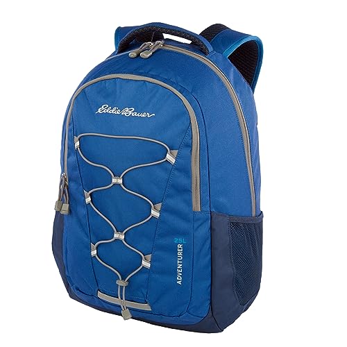 Eddie Bauer Adventurer Backpack with Organization Compartments and Hydration/Laptop Compatible Sleeve, Adventurer - True Blue, 25L - color: Adventurer - True Blue, size: 25L