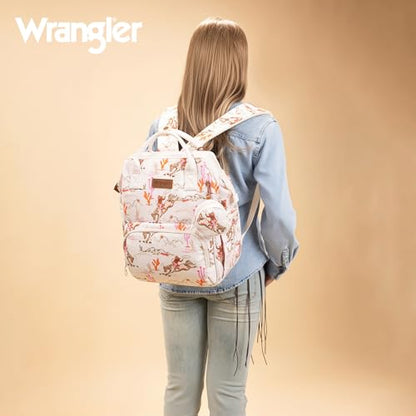 Montana West Wrangler Diaper Bag Backpack Aztec Callie Bag Travel Backpack Purses Western Multi-Function Baby Bags for Mom - color: 3pcs Light Pink