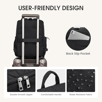 G4Free Diaper Bag Backpack for Moms Dads Travel Baby Bag with Pacifier Case & Insulated Pockets,Black - color: Black