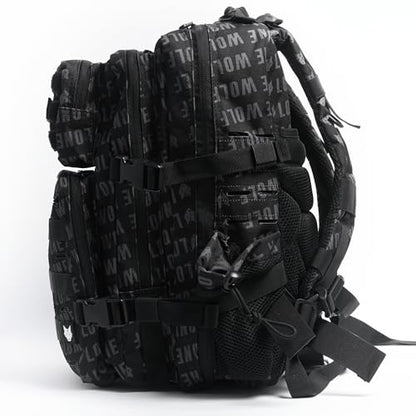 Lone Wolf Fitness Gen 3 Sports Backpack 35L Midnight Black, Water Resistant, 1000D High-grade Polyester
