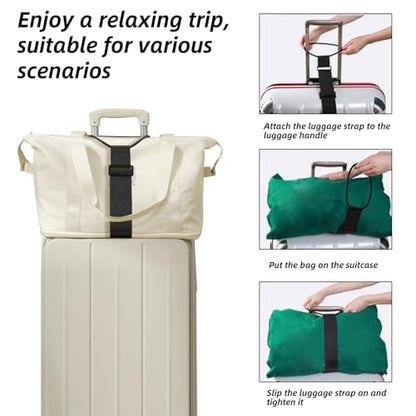 2 Pack Luggage Straps Bag Bungee,Adjustable Elastic Travel Belts for Add a Bag,Suitcase Strap for Attaching Extra Bags,Purse,Backpack,Handbag,Luggage Accessories (Black) - color: Black StyleA