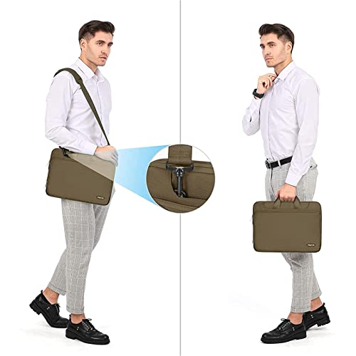 MOSISO 360 Protective Laptop Bag 13.3 inch, 13-14 inch Computer Bag Compatible with MacBook Air 13 inch/Pro 13 inch/Pro 14 inch,HP,Dell,Notebook, Laptop Carrying Case with Strap&Handle, Olive Yellow - color: Olive Yellow, size: 13.3 inch