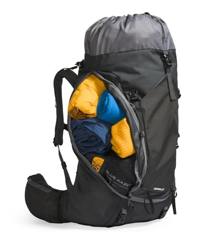 The North Face Women's Terra 55 Backpack - Hiking Pack, Women-Specific Fit, Cinch-Top Opening, Pole & Ice Axe Attachments, Asphalt Grey/TNF Black-NPF, X-Small/Small - color: Asphalt Grey/Tnf Black-npf, size: X-Small-Small