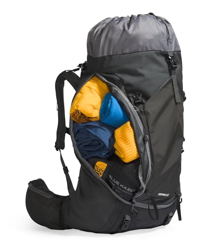 The North Face Women's Terra 55 Backpack - Hiking Pack, Women-Specific Fit, Cinch-Top Opening, Pole & Ice Axe Attachments, Asphalt Grey/TNF Black-NPF, Medium/Long - color: Asphalt Grey/Tnf Black-npf, size: Medium/Long