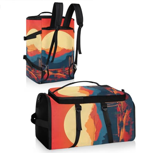Gym Backpack, Water Resistant Carry-On Bag with Padded Shoulder Straps