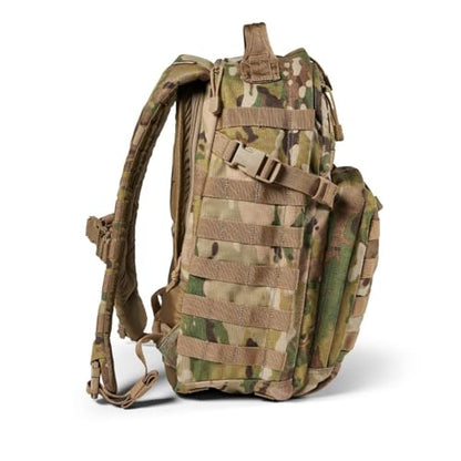 5.11 Tactical Backpack, RUSH 12 2.0 Military Survival Molle Back Pack with Laptop Compartment, Small, 24L, Multicam, Style 56562ABR