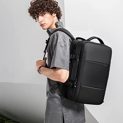BANGE 35L Lightweight Backpack, 17.3 inch Travel Laptop Backpacks, Unisex Multifunctional Storage Pockets Business Commuter Rucksack, Waterproof and Wear-resistant Outdoor Sports Leisure daypack - size: Black-35l（with3cubes)
