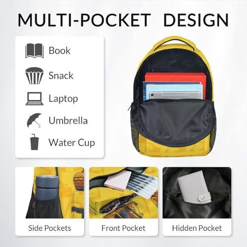 Backpack Set for School, 17 Inch Digger Backpacks for Elementary Middle, 3 in 1 Bookbag for Boys - color: Style-1