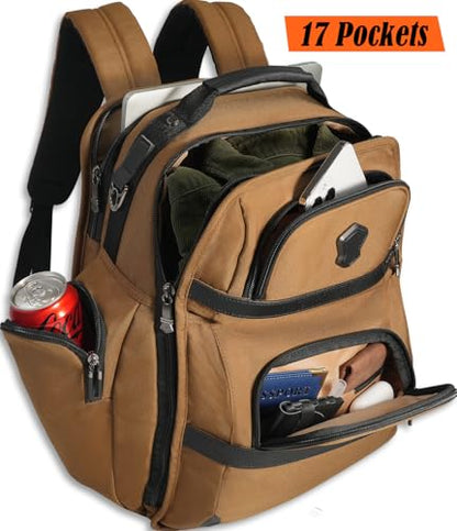 WELKINLAND 24H Business Laptop Backpack - 28L Durable Professional Backpack for Men, 17-Pockets, Fits 16-Inch Laptop