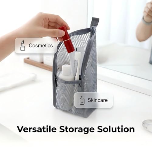 Fauppt Portable Lightweight Travel Toiletry Bag Standing Toiletry Bag,2026 EVA Mesh Cosmetic Waterproof Bags for Women Men,Lightweight Travel Toiletry Bags for Travel Essentials (White-2pc) - color: White-2pc