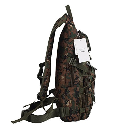 Hydration Backpack with 3L Water Bladder for Hiking and Climbing - color: Digital Camo